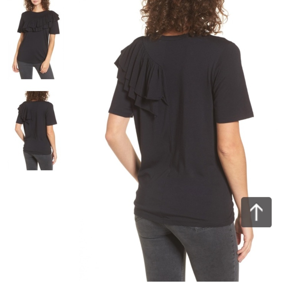 BP Asymmetrical Ruffle T-Shirt - Picture 2 of 2